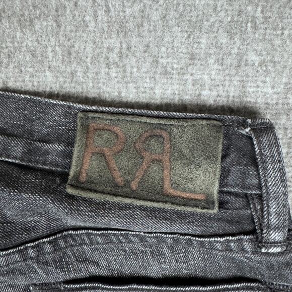RRL Selvedge Jeans‎ Men's 28x30 Black Japanese Denim Straight Leg Faded USA - Picture 12 of 15